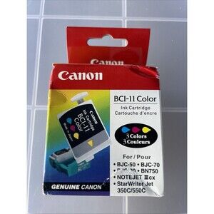 CANON 3pk Genuine Canon BCI-11 Color Ink Cartridge BJC-50 70 80 85 55 85w NEW